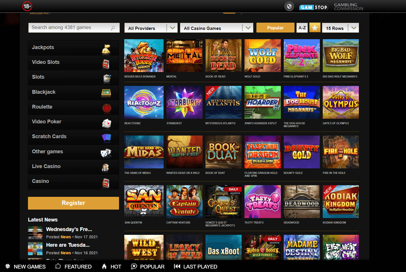video slots casino review 2022 and slot machines