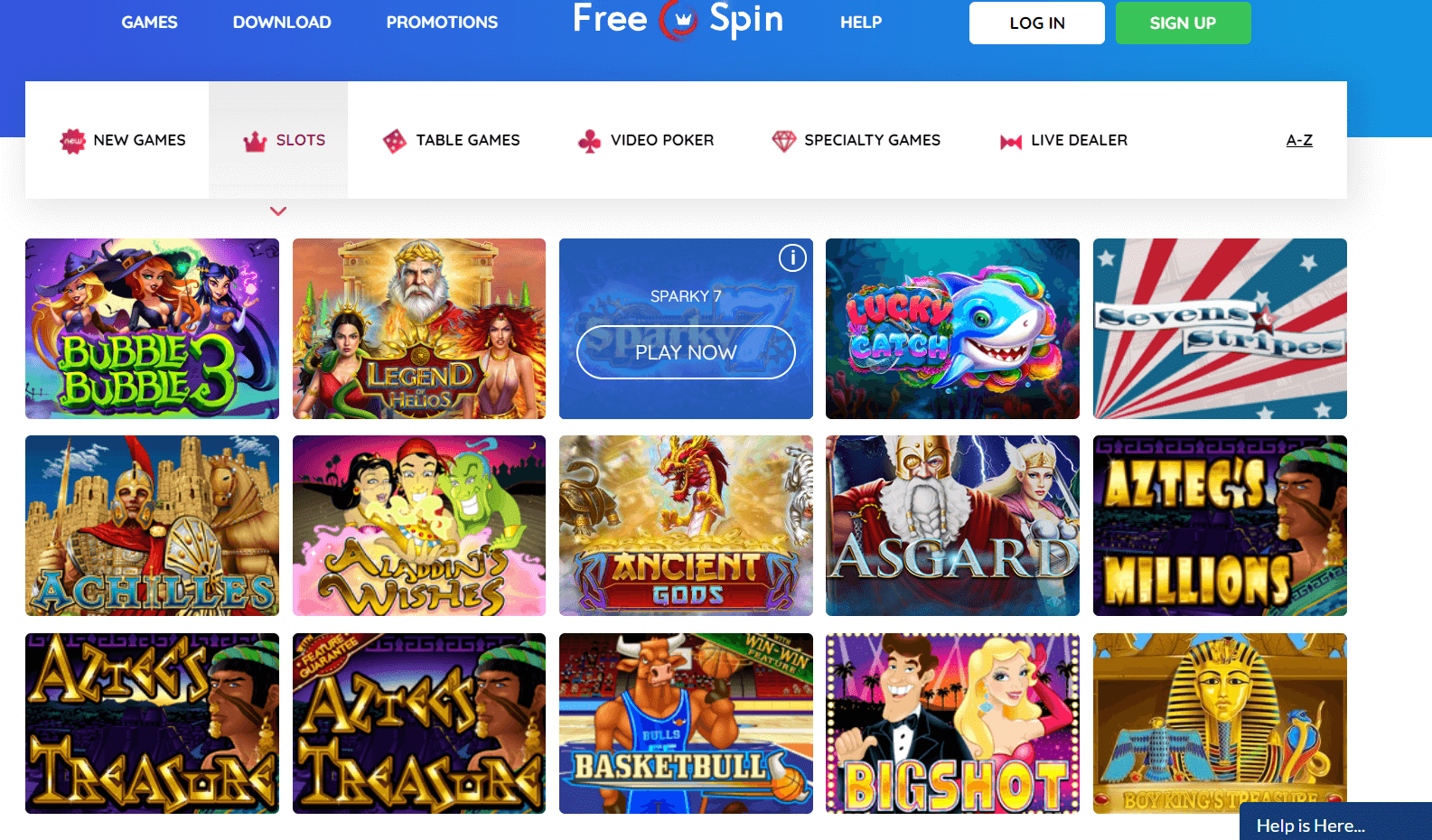 Free spin casino Slot machines and Review 2021