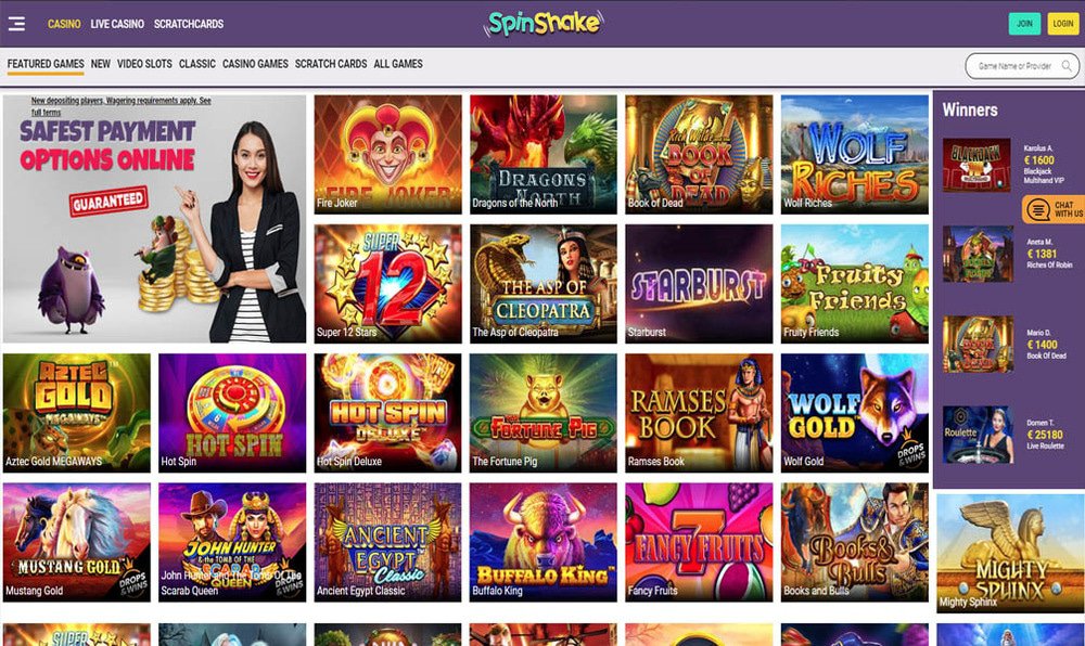 Spinshake casino Slots review