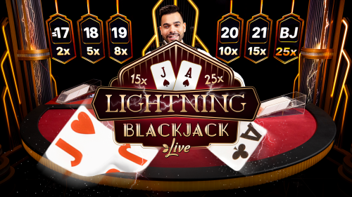 Lightning black jack by evolution gaming
