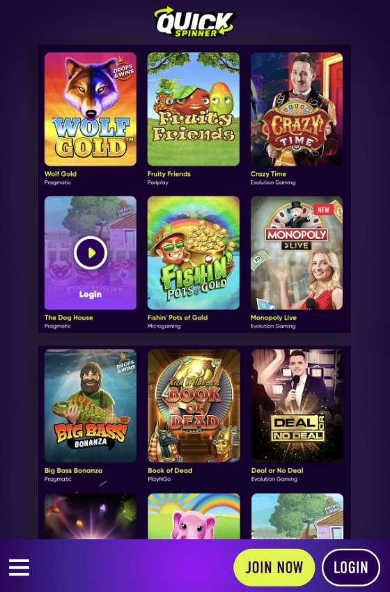 Quickspinner casino slots and casino review